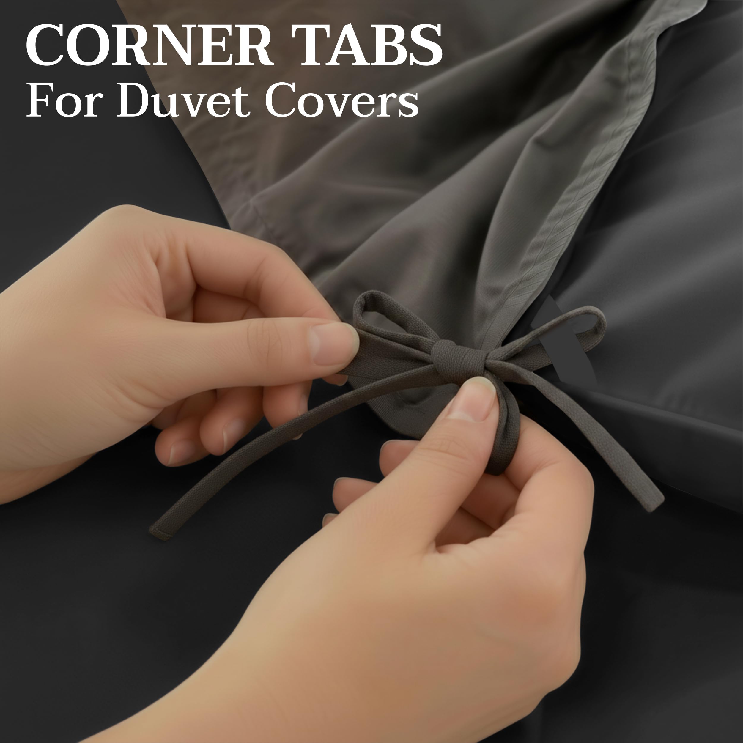 Utopia Bedding comforter displayed inside a duvet cover demonstrating easy installation