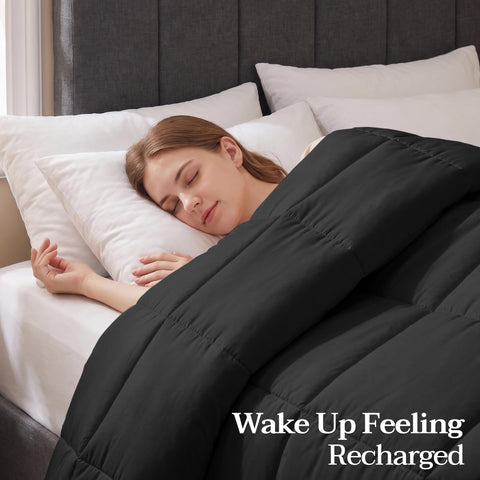 Utopia Bedding comforter freshly washed and fluffed showing easy-care resilience