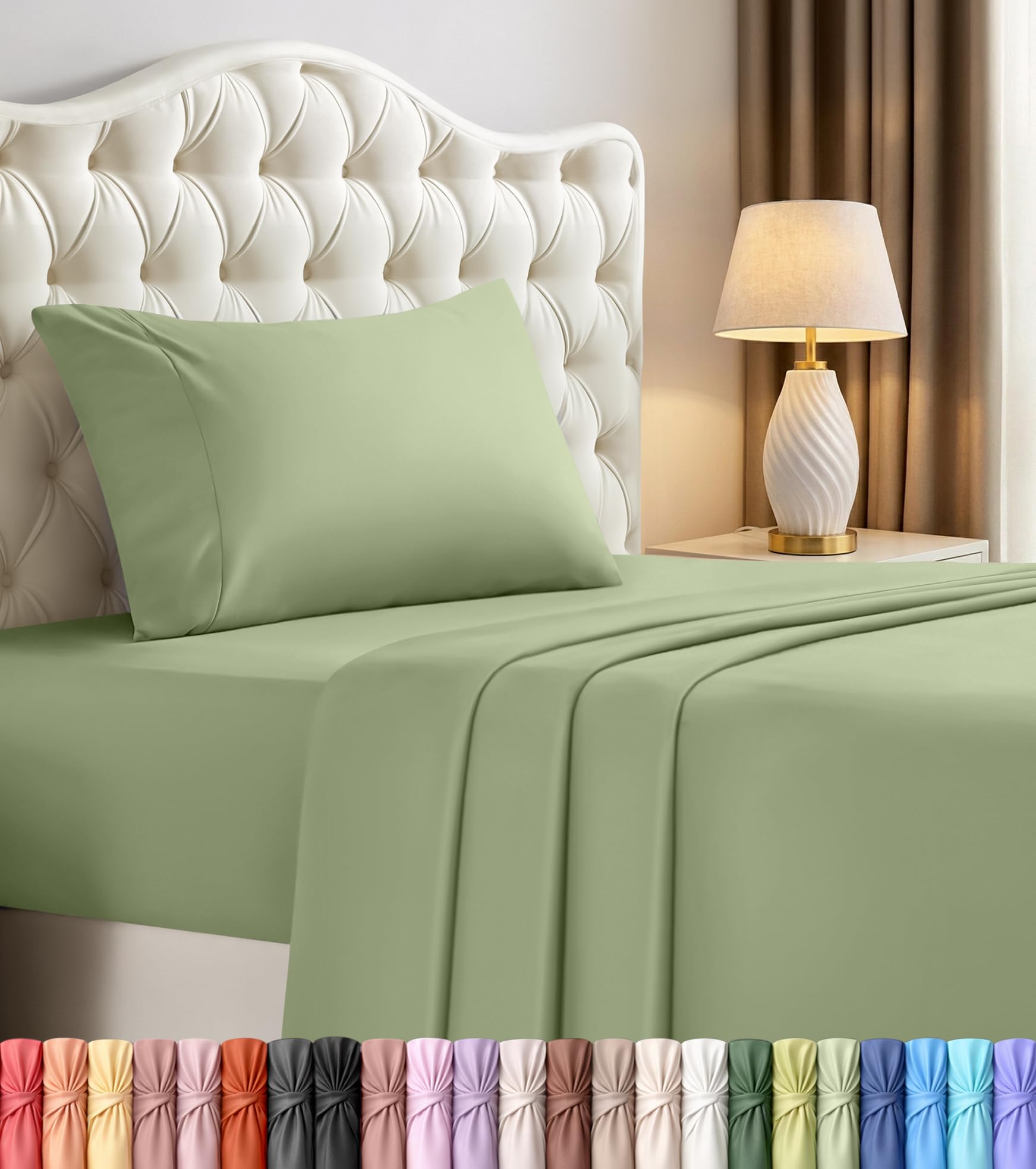 Utopia Bedding size comparison image showing Twin XL dimensions for correct mattress fit