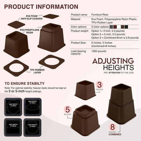 Utopia Bedding placed under bed with storage bins showing increased usable space benefit