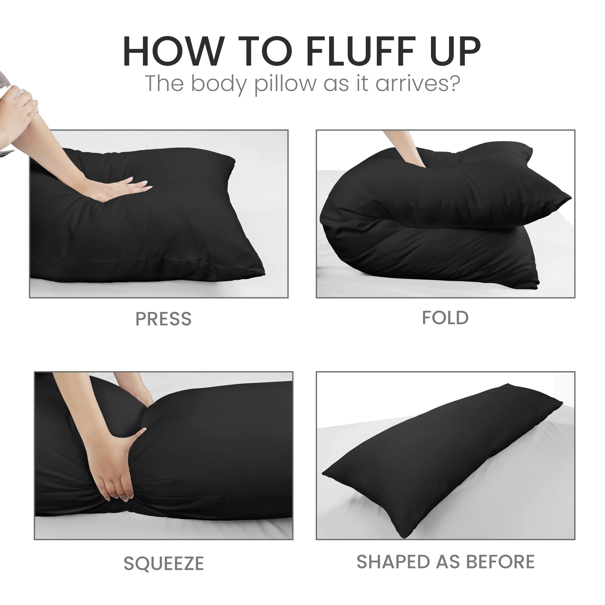 Utopia Bedding vacuum-packed pillow to protect fill during shipping