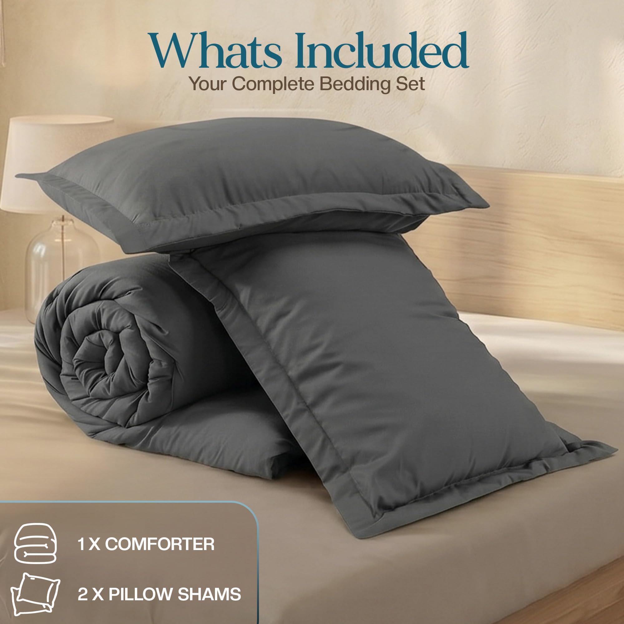 Utopia Bedding comforter in washing machine showing easy-care, machine-washable advantage