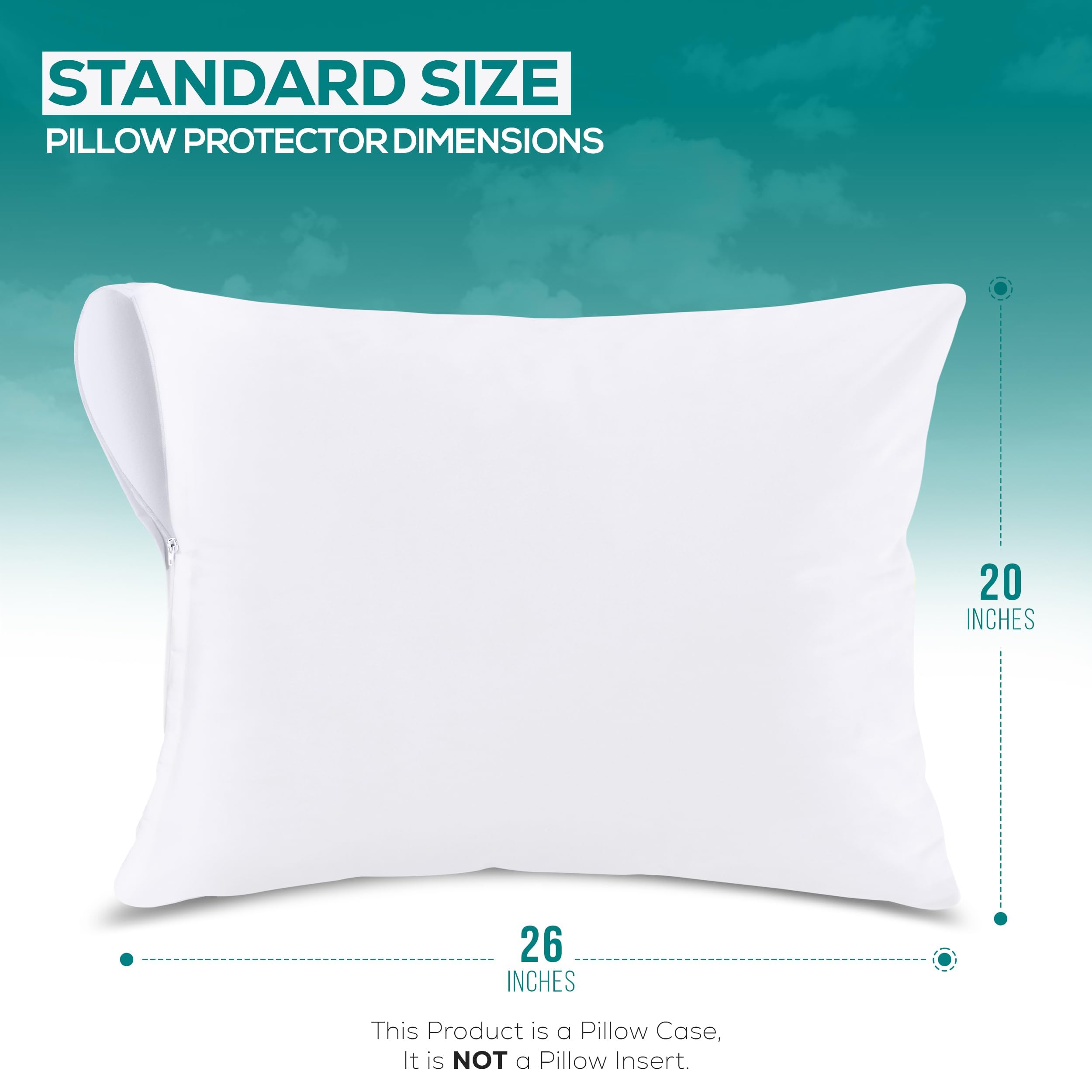 Utopia Bedding close-up zipper and double-hem stitching for secure fit