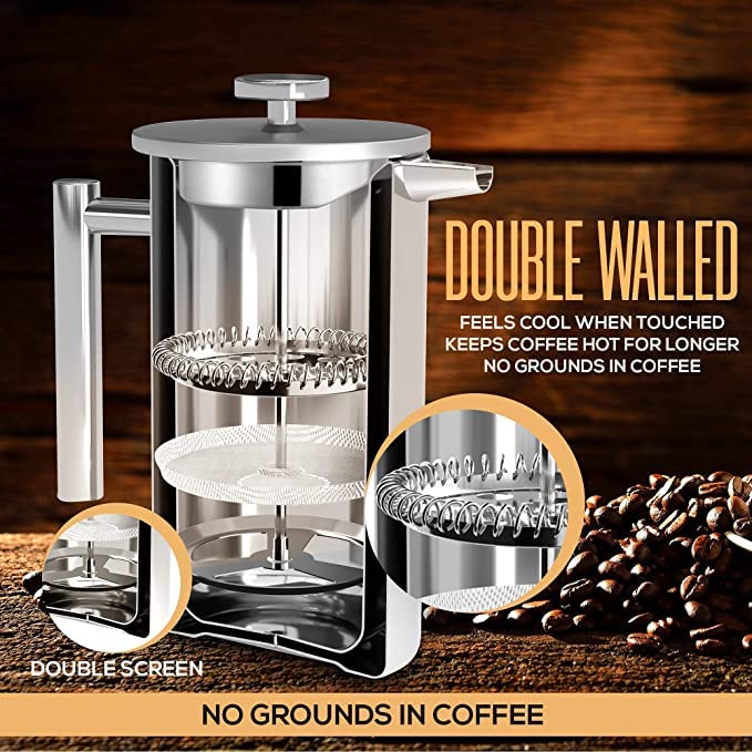Utopia Kitchen pouring from handle demonstrating comfortable grip and drip control