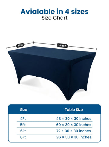 Utopia Kitchen navy tablecloth on banquet table enhancing event presentation