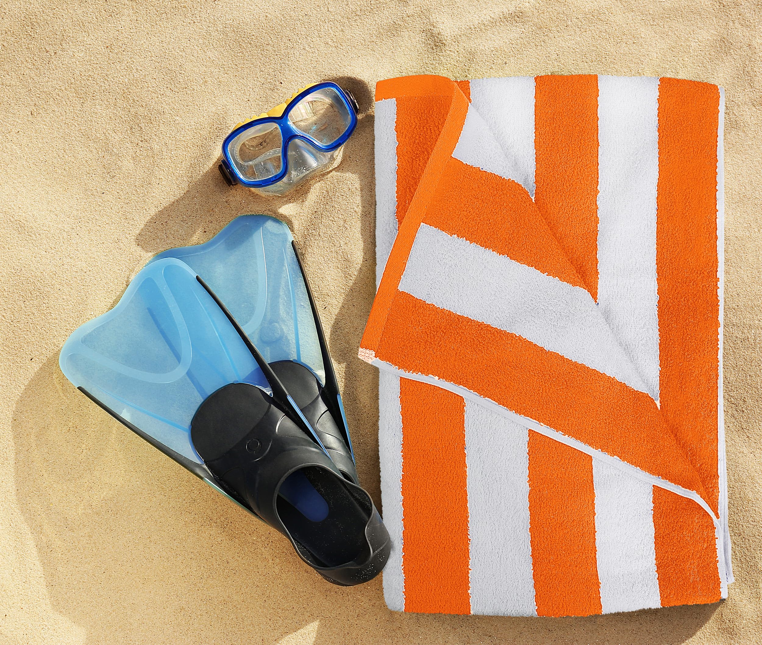 Utopia Towels absorbing water to show quick-dry performance after swim