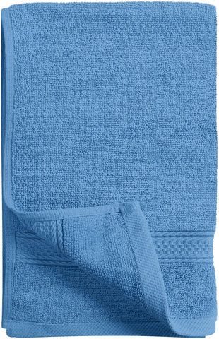 Utopia Towels being used to dry hands showing softness and fast moisture pickup benefit
