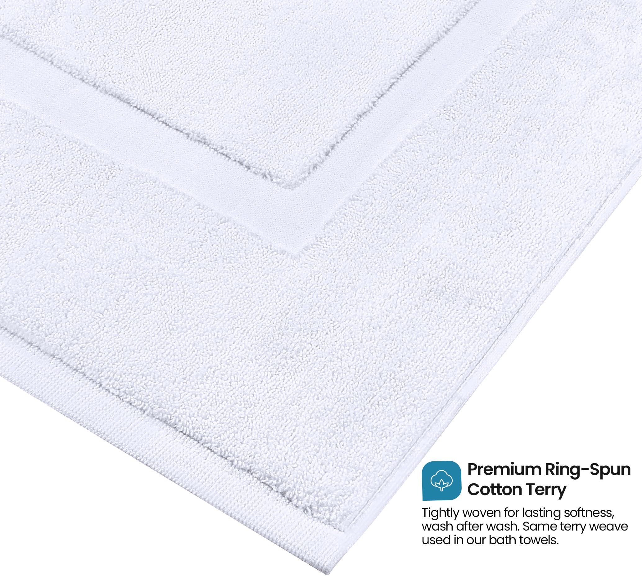 Close-up of Utopia Towels cotton pile highlighting plush texture and absorbency benefit