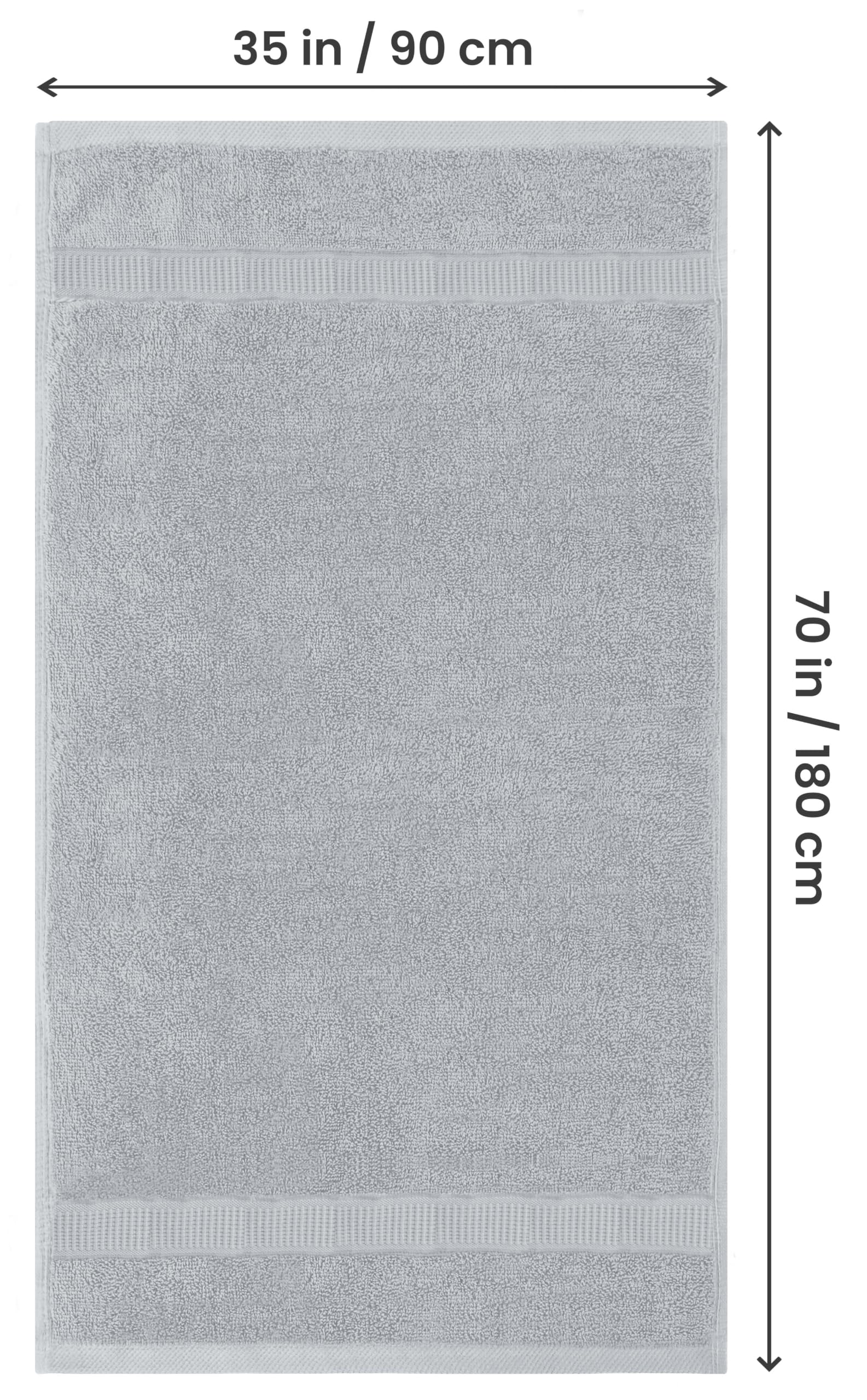 Utopia Towels close-up of cotton loops showing soft absorbent texture for fast drying