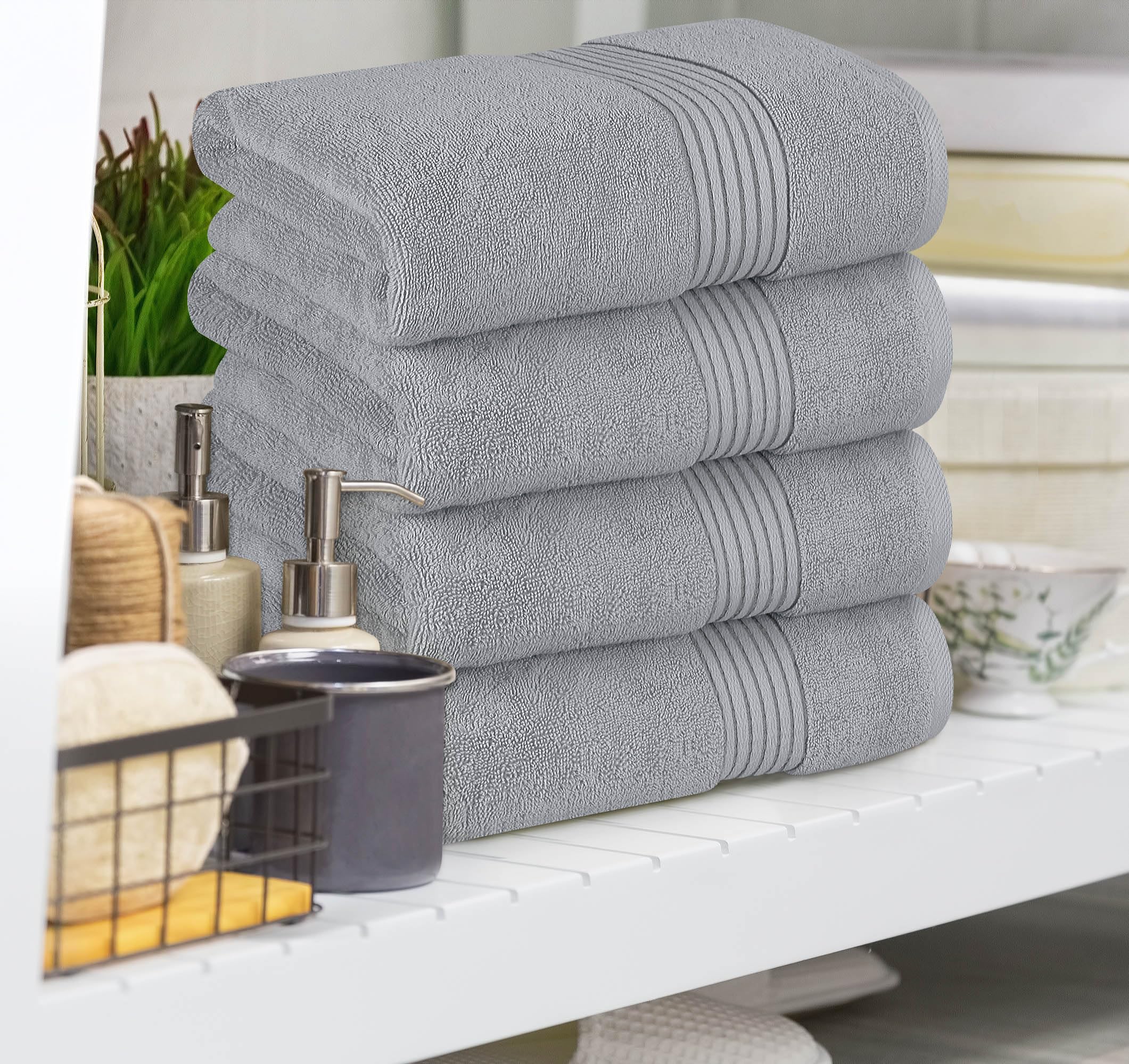 Utopia Towels close-up of looped pile showing plush texture and durability