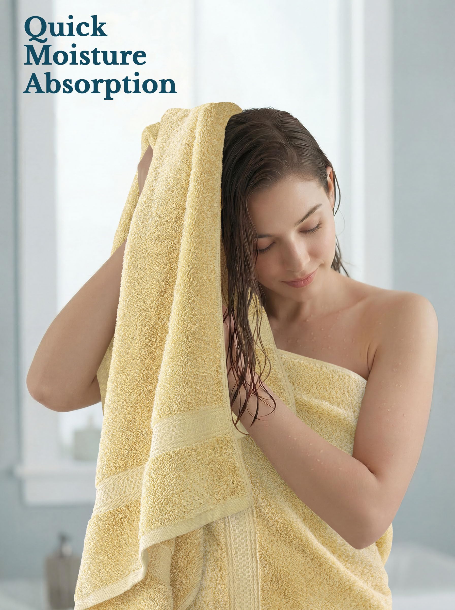 Utopia Towels absorbing water droplet to demonstrate high absorbency