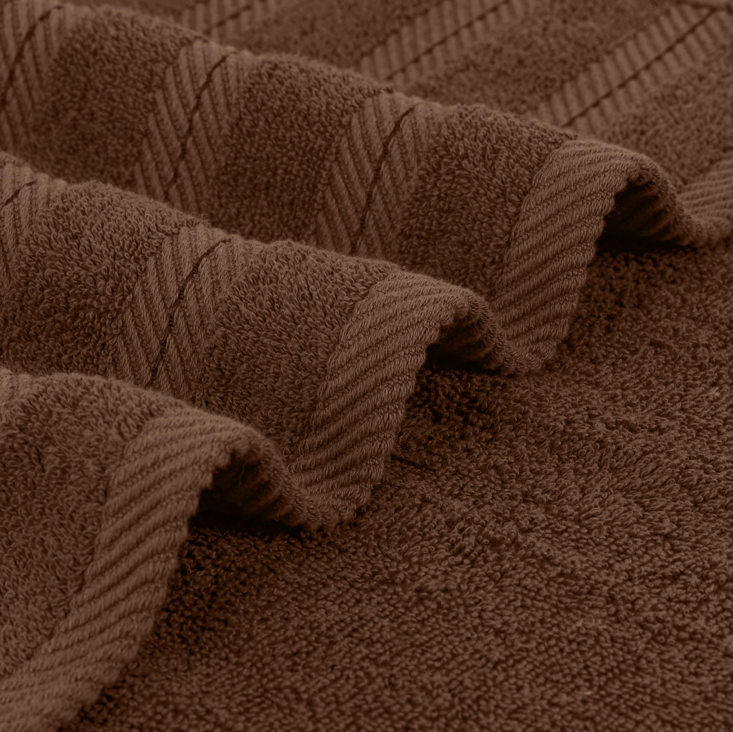 Utopia Towels hem and stitching detail highlighting durable tailored edges