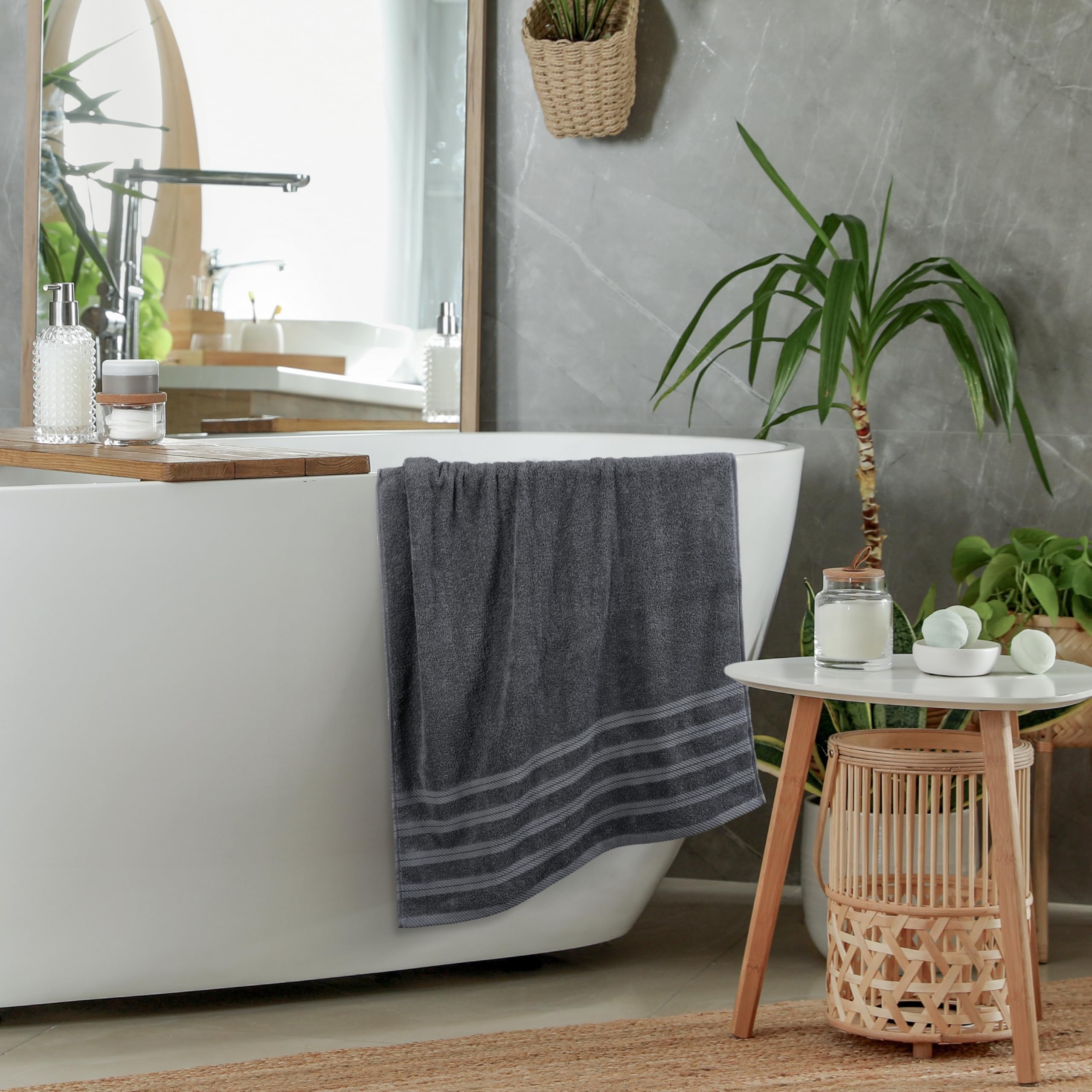 Utopia Towels edge stitching detail showing durable hem and long-lasting use