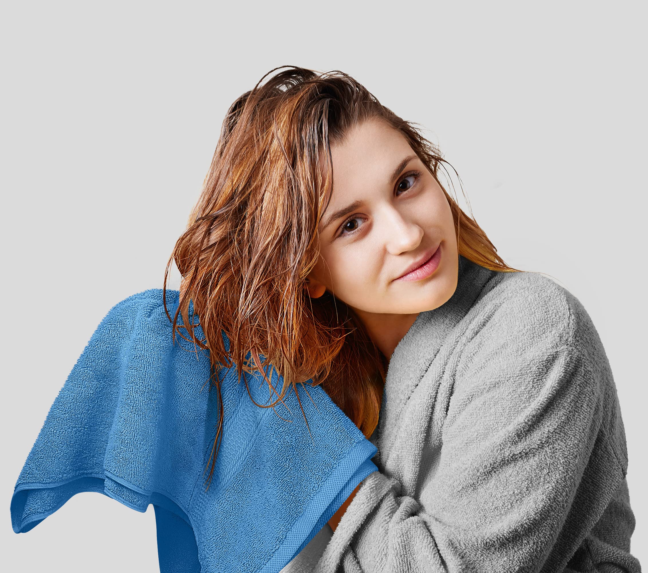 Utopia Towels loop and double-stitched hem detail for durability