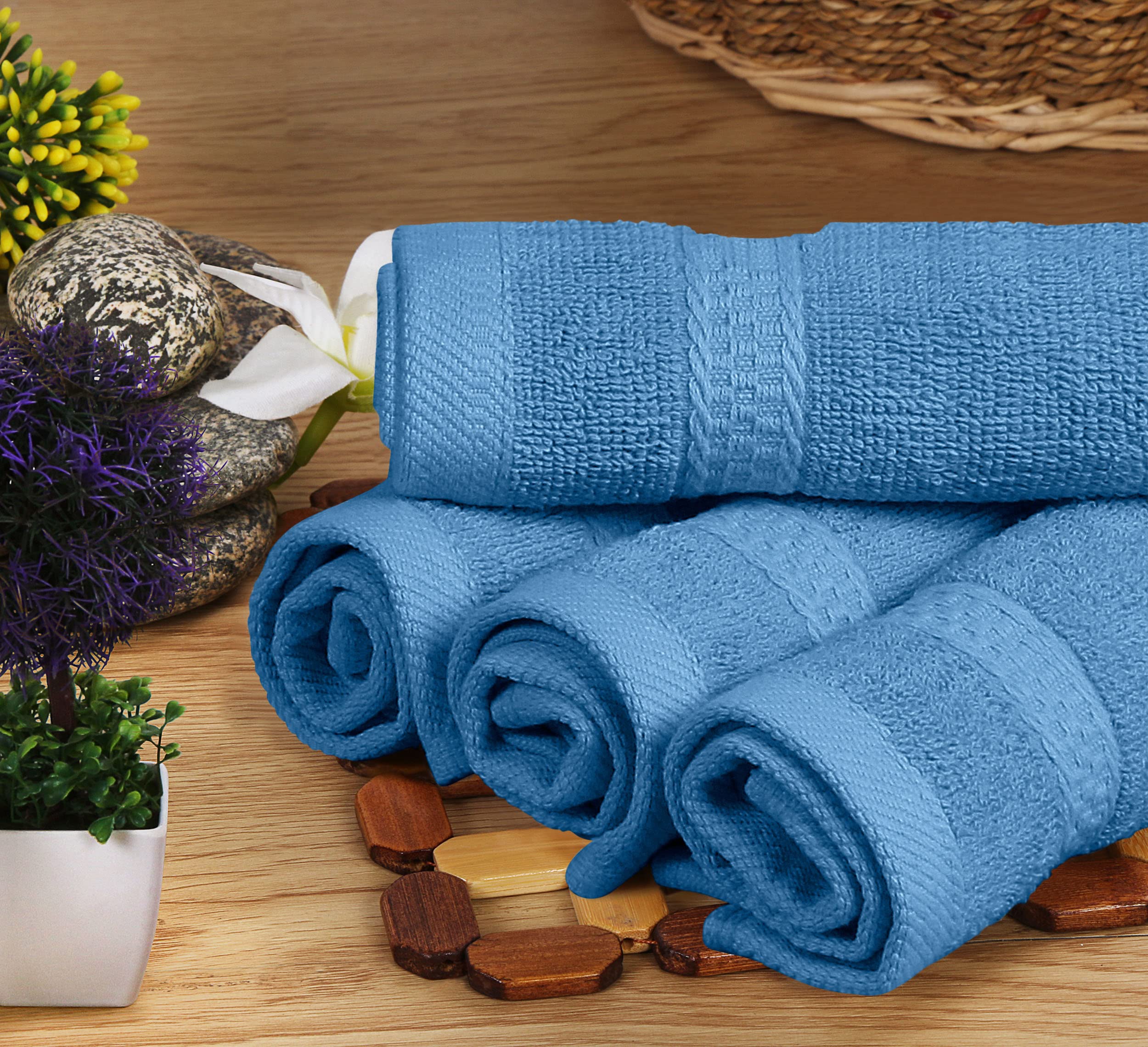 Utopia Towels size comparison with ruler illustrating true dimensions