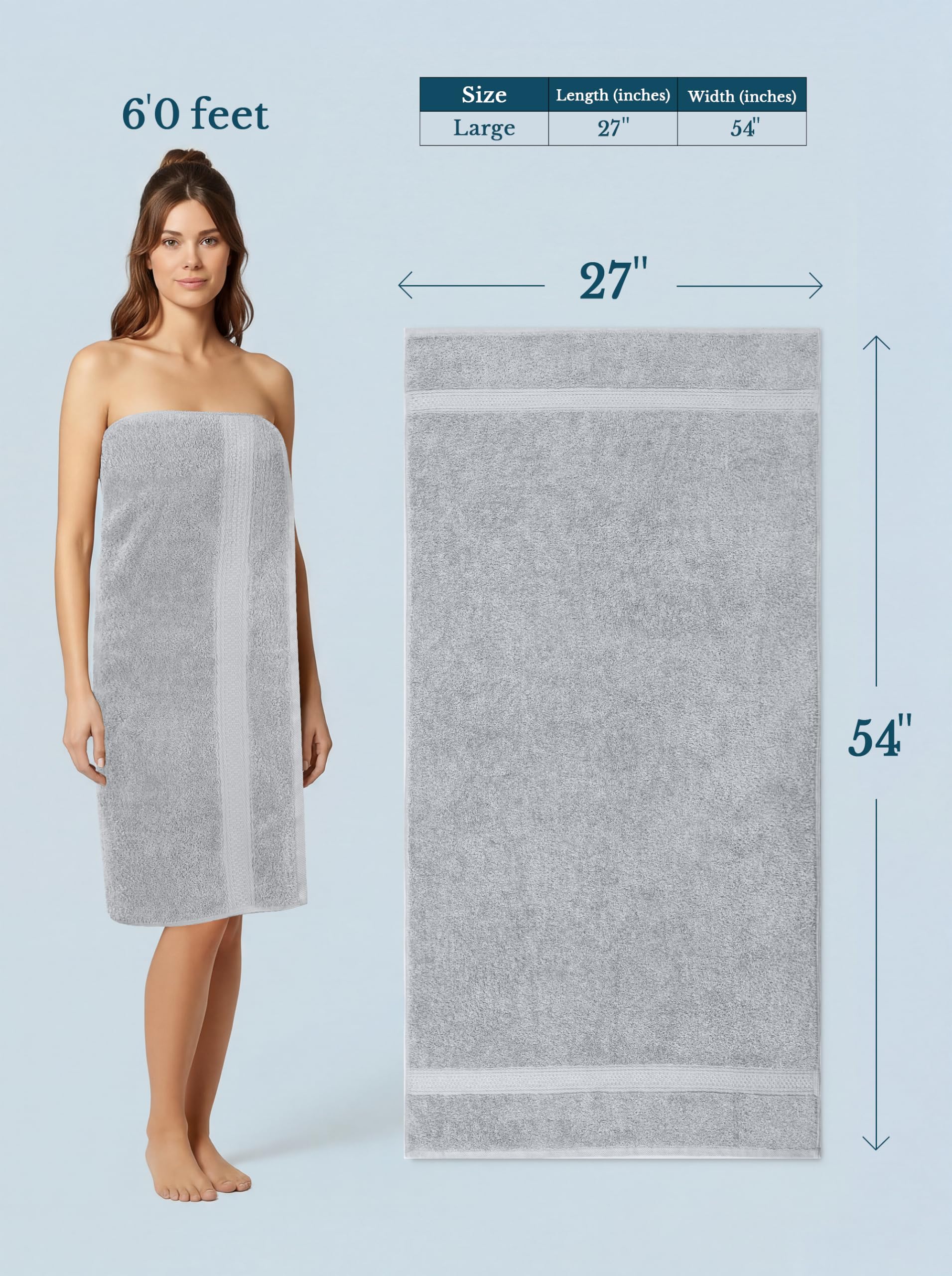 Utopia Towels folded stack on shelf showing neat storage and modern look