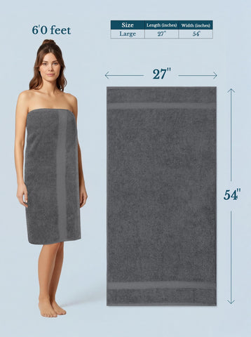 Utopia Towels folded stack on shelf for neat bathroom storage