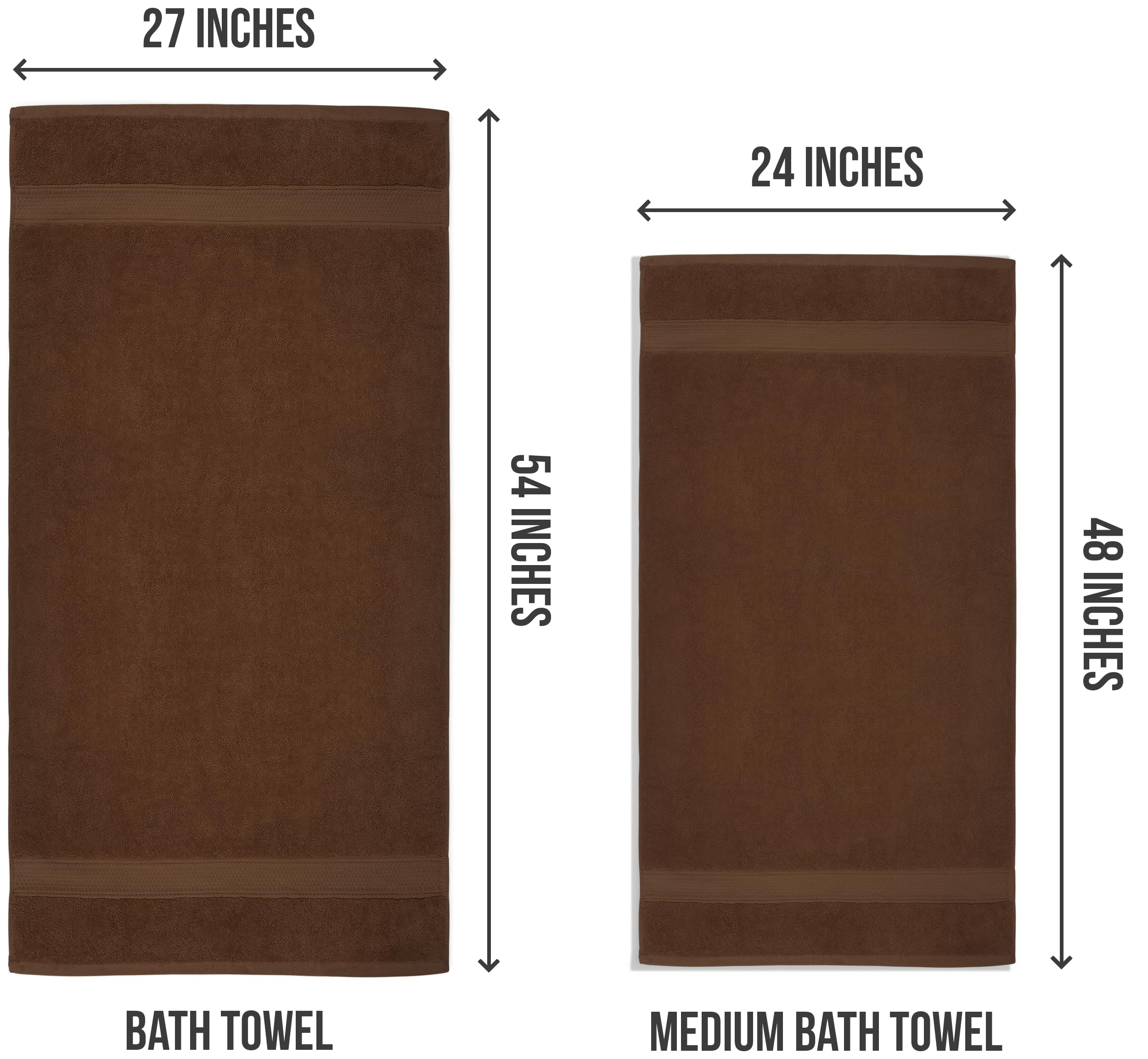 Utopia Towels folded stack demonstrating compact storage and neatness