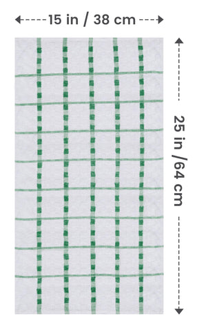 Utopia Towels folded stack highlighting dobby weave and neat storage benefit