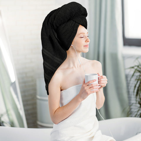 Utopia Towels folded stack demonstrating compact storage and neat presentation