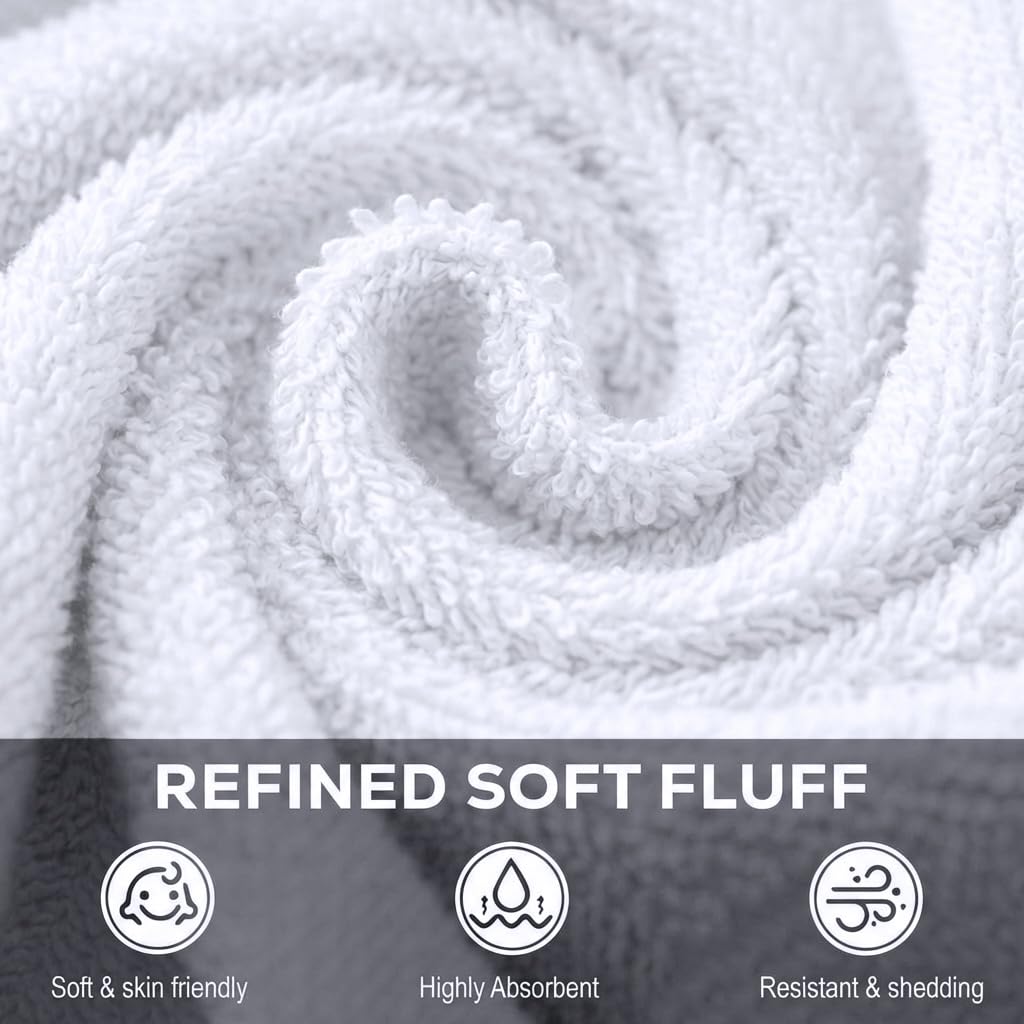 Utopia Towels neatly folded stack demonstrating compact storage and neatness