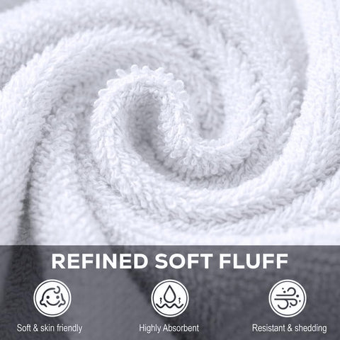 Utopia Towels neatly folded stack demonstrating compact storage and neatness