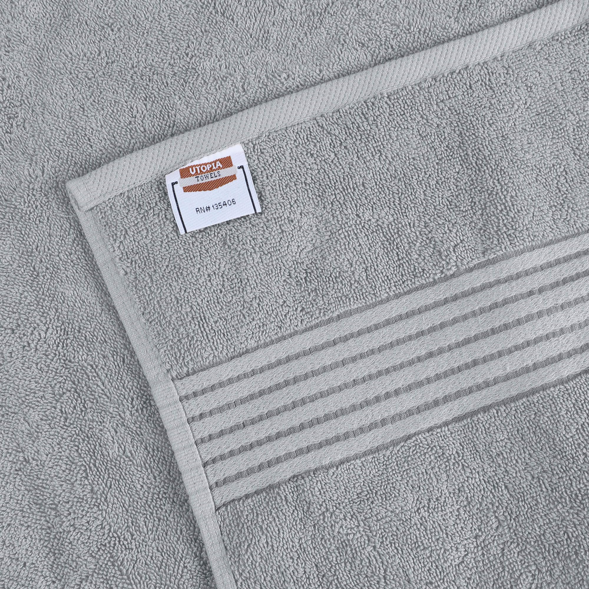 Utopia Towels four towels laid flat showing complete 4-pack set
