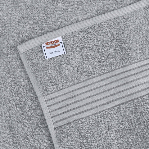Utopia Towels four towels laid flat showing complete 4-pack set