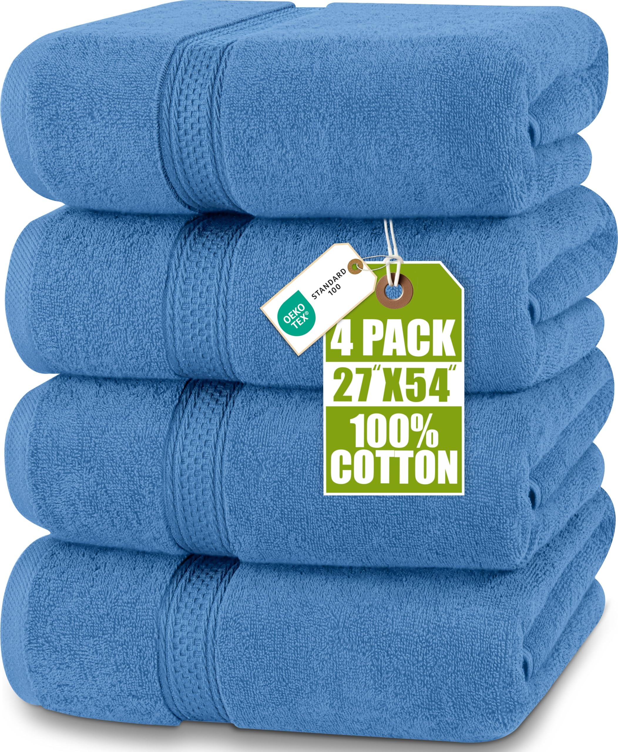 Utopia Towels folded pack front view showing neat storage and consistent sizing