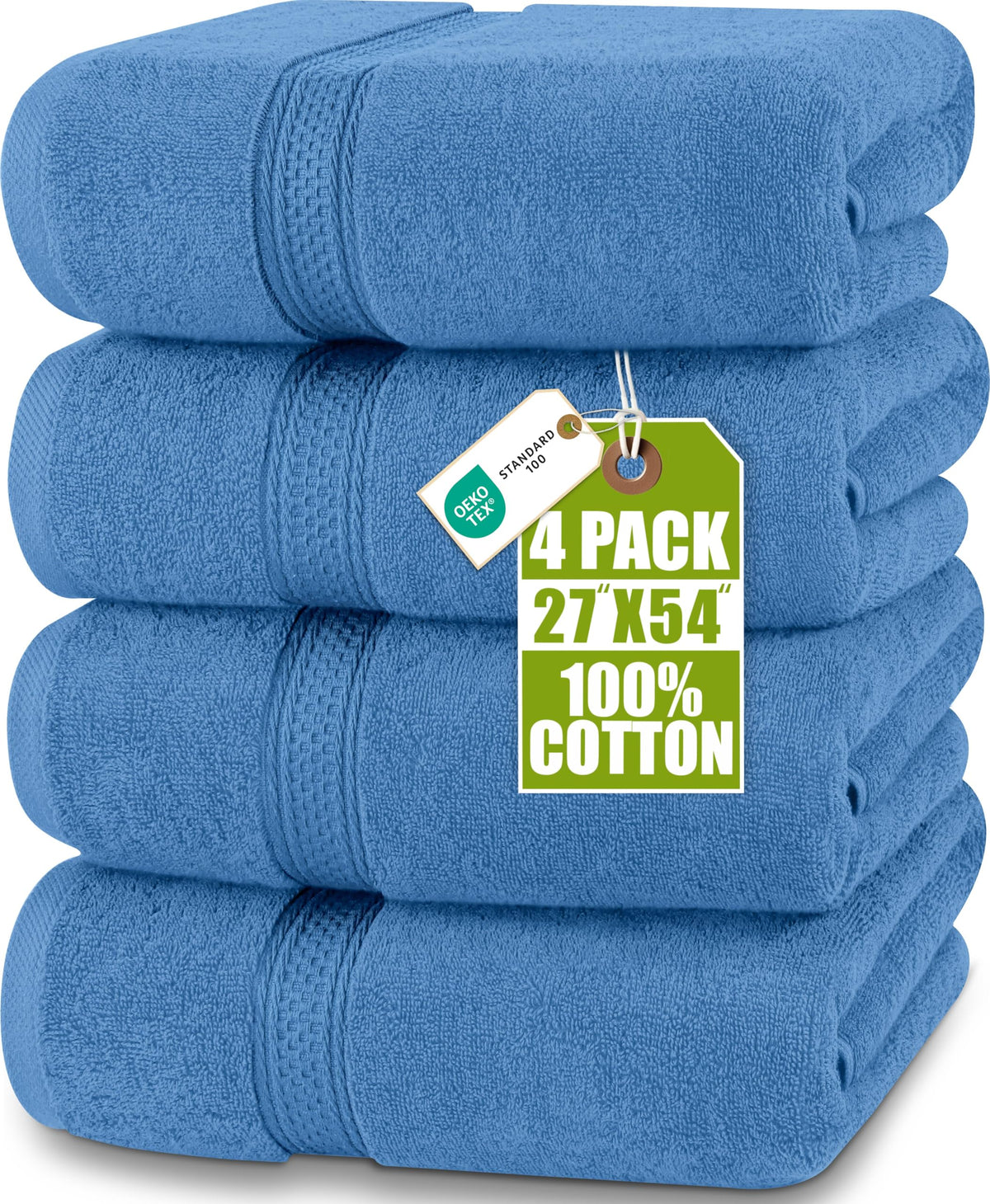 Utopia Towels folded pack front view showing neat storage and consistent sizing