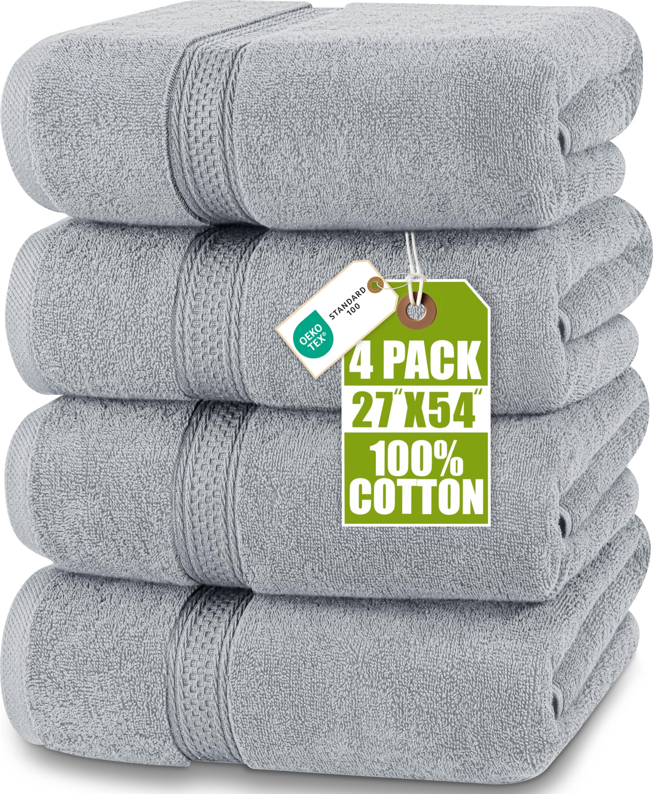 Utopia Towels front packaging showing cool grey set and neat presentation