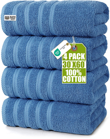 Utopia Towels front pack view showing electric blue color and value
