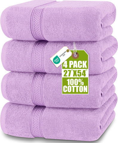 Utopia Towels front pack view showing lavender color and clean presentation benefit
