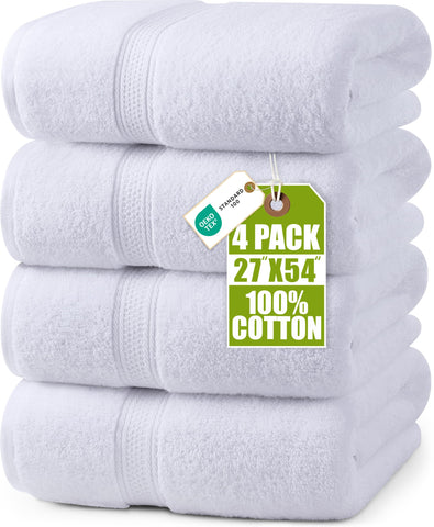 Utopia Towels front packaging showing clean white set and neat fold benefits organization
