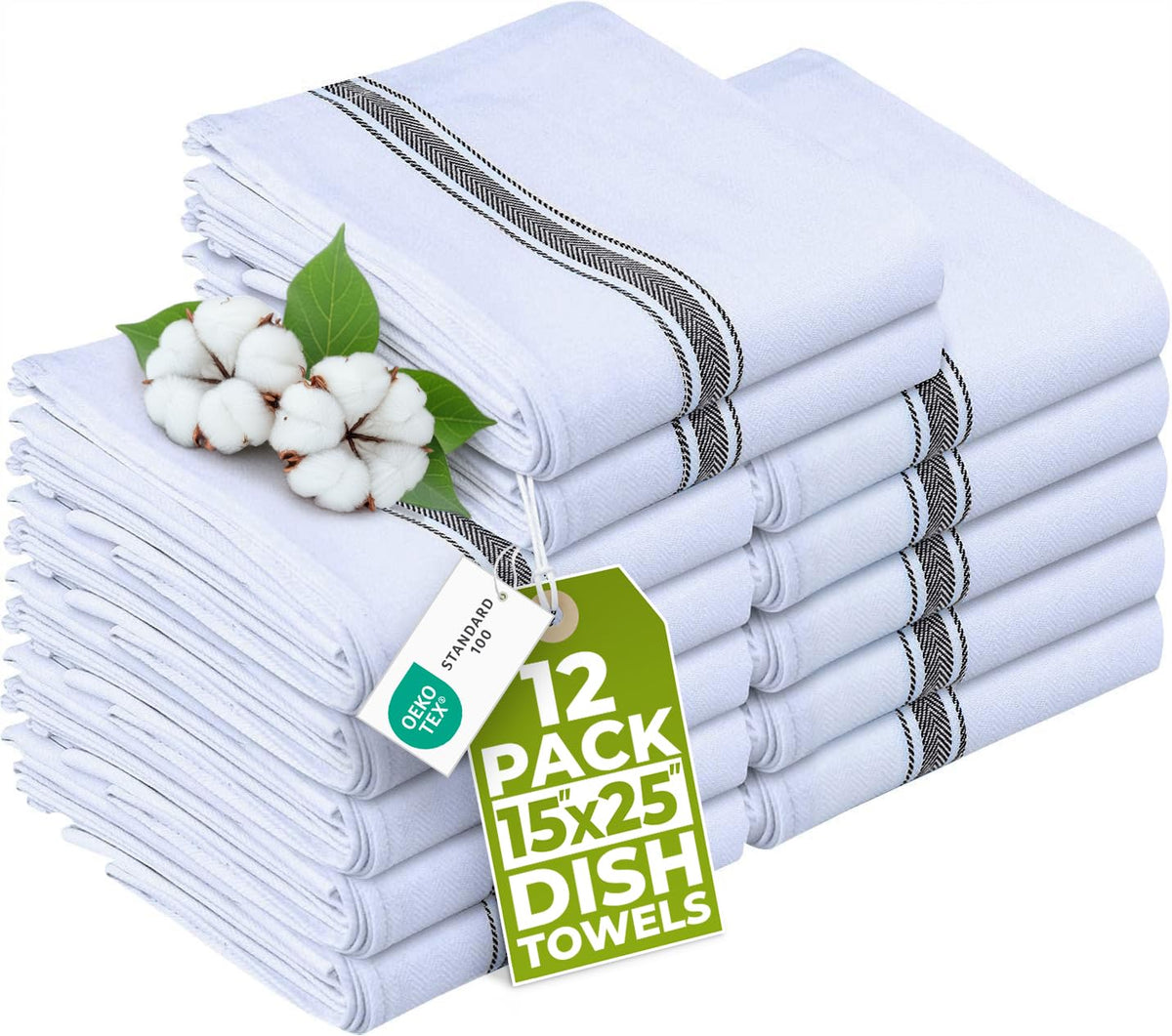 Utopia Towels front packaging showing 12-pack and size, practical storage benefit