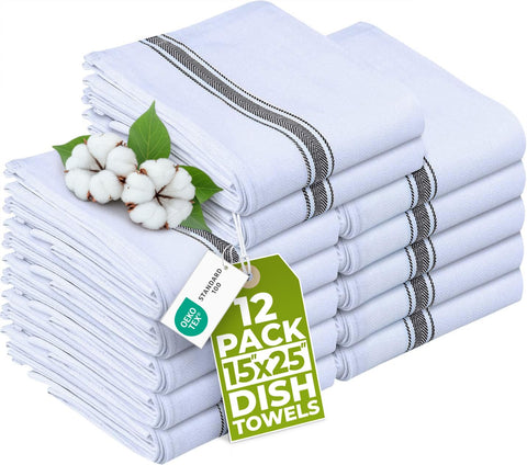 Utopia Towels front packaging showing 12-pack and size, practical storage benefit