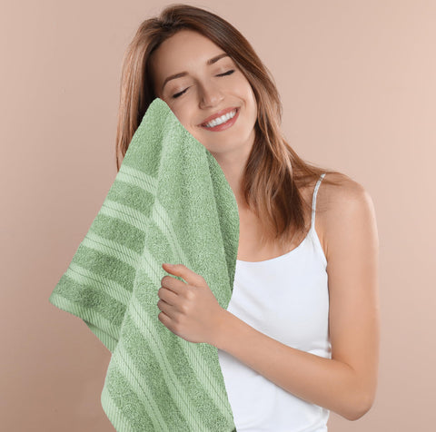 Utopia Towels four-pack arranged as gift-ready set for guests