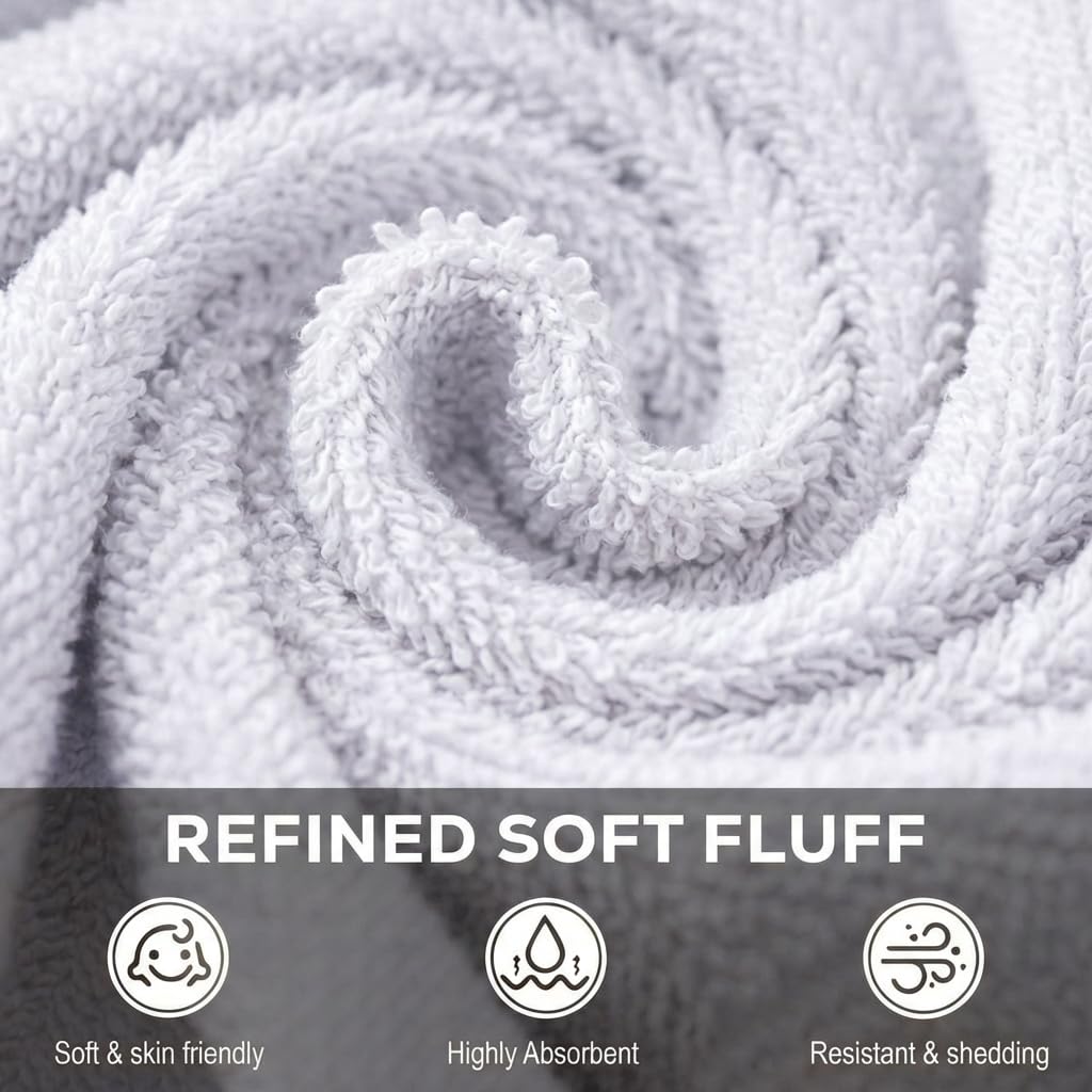 Utopia Towels hand holding cloth showing comfortable grip and feel