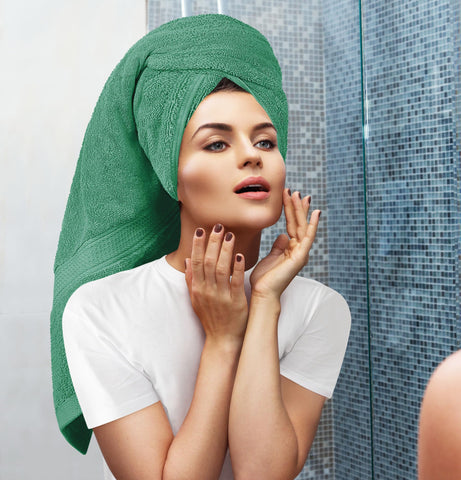 Utopia Towels hand towel hanging on rail for convenient everyday use