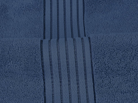 Utopia Towels hand towels stacked to highlight plush edges and neatness