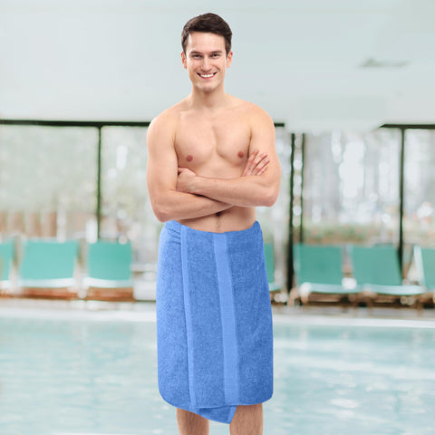 Utopia Towels hanging on a rail showing quick-dry lightweight design for frequent use