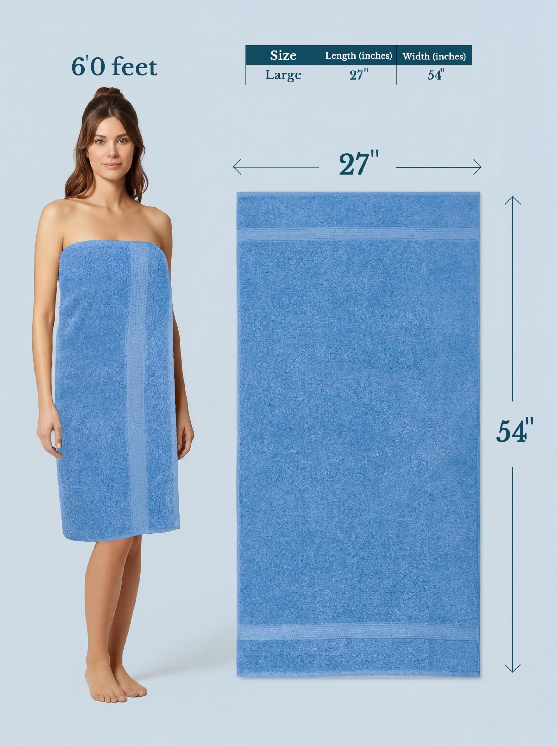 Utopia Towels hanging on rail showing quick-dry performance for turnover
