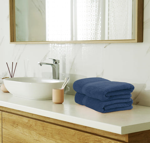 Utopia Towels hem and double stitching detail for long-lasting durability
