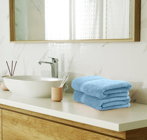 Utopia Towels double-stitched hem detail demonstrating durability benefit