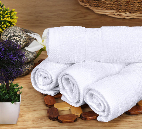 Utopia Towels arranged in bathroom setting creating a spa-like atmosphere