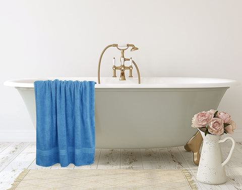 Utopia Towels tucked in gym bag illustrating travel convenience and quick absorbency