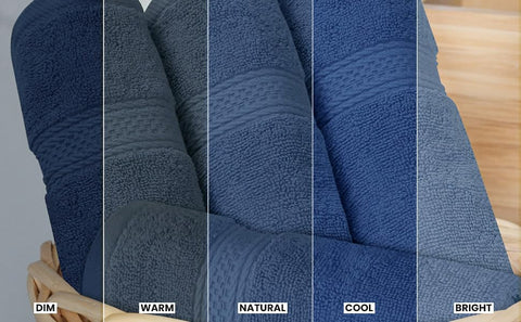 Utopia Towels being used after shower conveying cozy wrap comfort