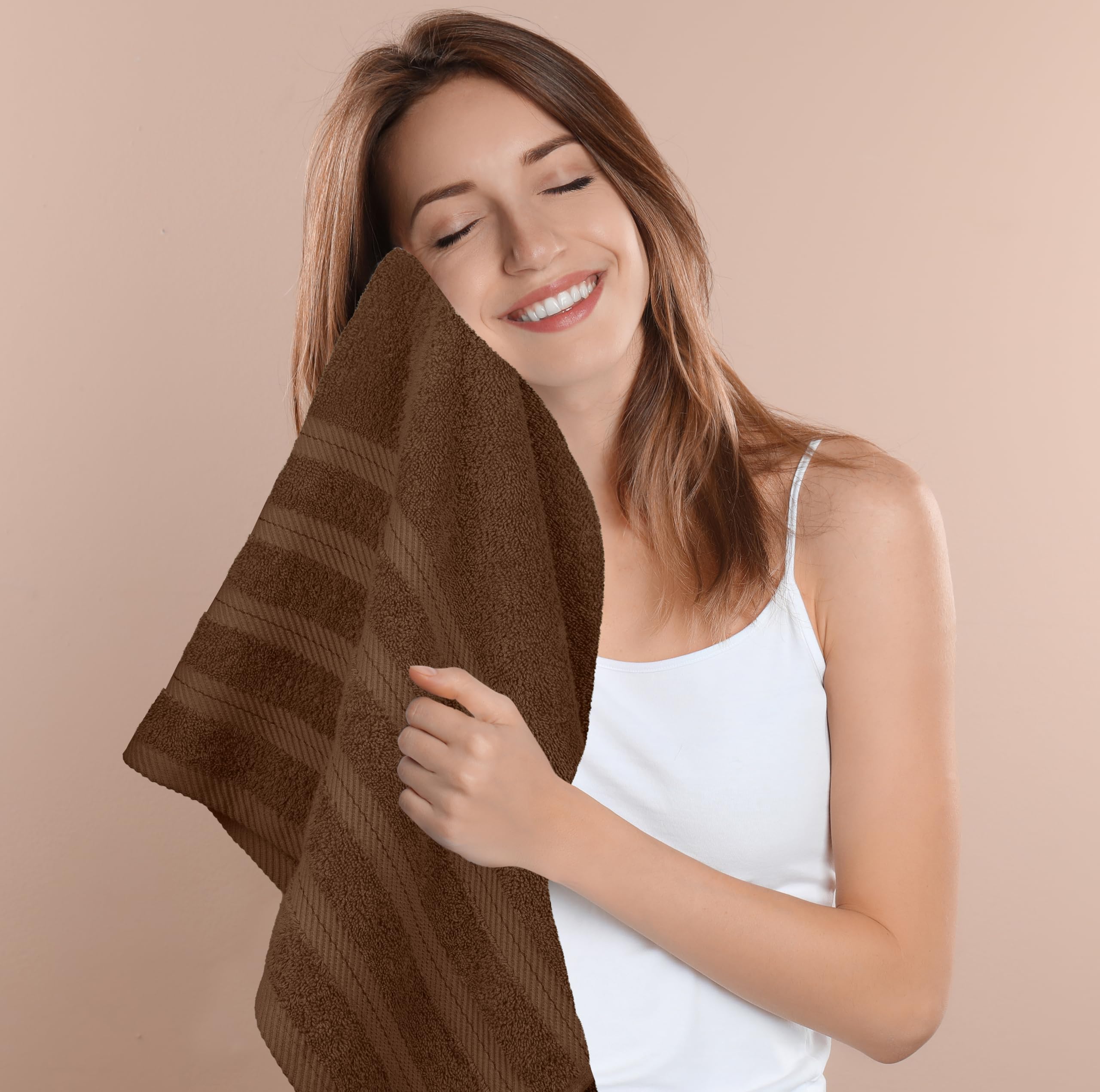 Utopia Towels ready for machine wash conveying easy-care, laundry-friendly use