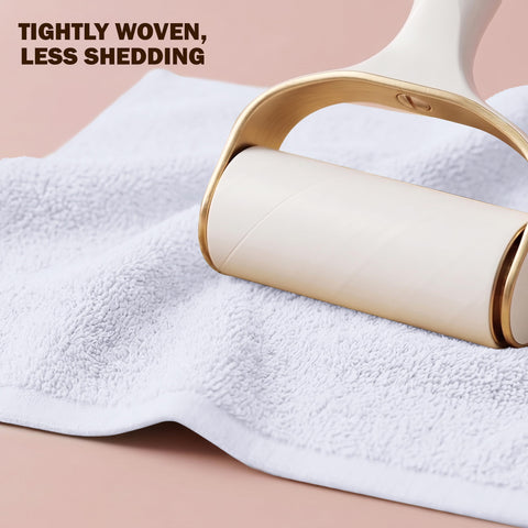 Utopia Towels fresh from laundry pile showing easy-care, ready-to-use benefit
