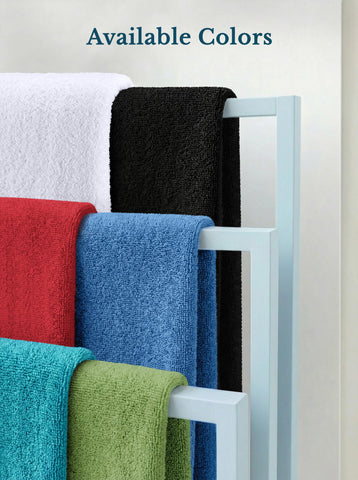 Utopia Towels styled in bathroom decor highlighting color coordination benefit